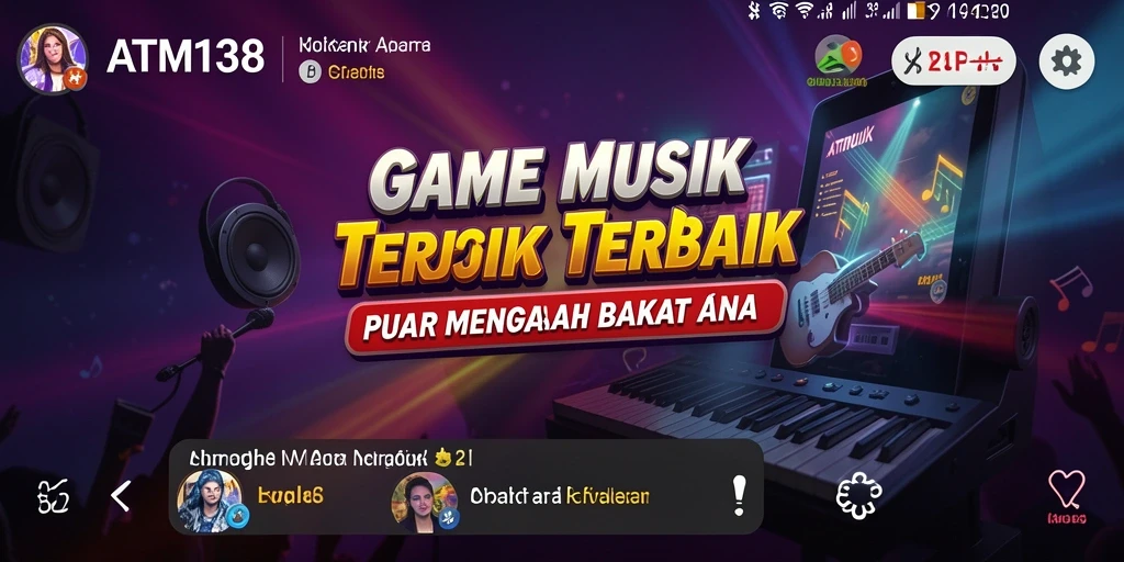 Tampilan gameplay ATM138 yang penuh warna dan interaktif.