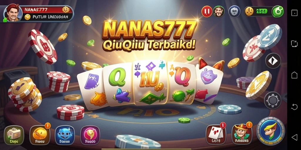 Tampilan menarik dari gameplay QiuQiu di NANAS777.