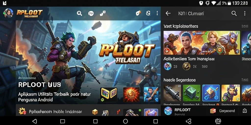 Tampilan screenshot yang menunjukkan fungsi utama RPLOOT dalam mengelola perangkat.