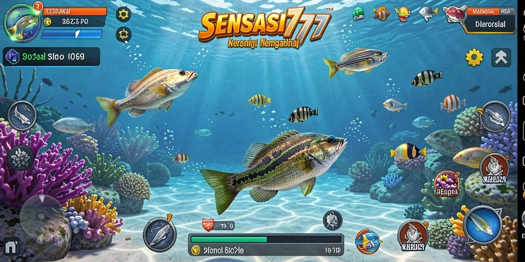 Tangkapan ikan yang besar dalam gameplay SENSASI777.