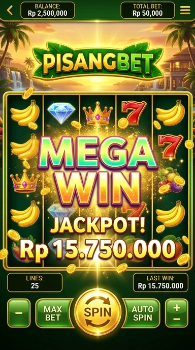 Screenshot aplikasi Pisangbet yang menunjukkan kategori aplikasi yang tersedia.